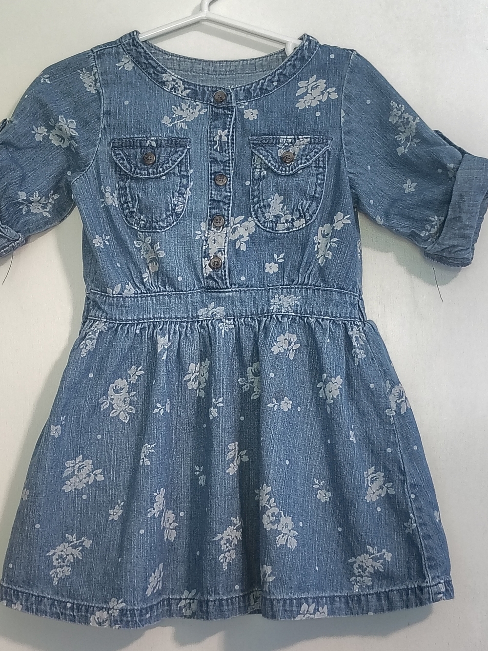 OshKosh Floral Denim Dress Genuine Kids- Girls Size 2T